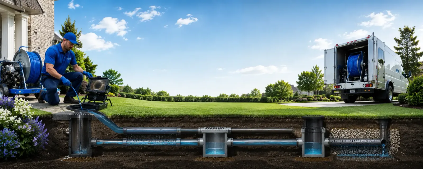Outdoor drain cleaning information for Bristol, RI